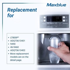 Maxblue ADQ73613401 Refrigerator Water Filter, Replacement for LG® LT800P®, (3)