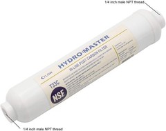 IN-LINE POST CARBON FILTER With 1/4-Inch NPT Connection, 10 Inch x 2 Inch