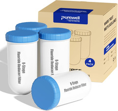 Fluoride Purification Filter 4-Pack for Zero Pitcher, NSF Certified, 99% Reducti