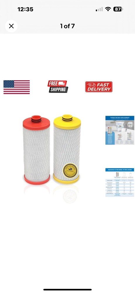 Replacement Filter Cartridges | Fit Claryum 2-Stage Under Sink Water Filter |…