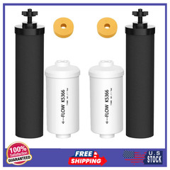 Gravity Water Filter Combo Replacement for Berkey System, BB9-2 & PF-2
