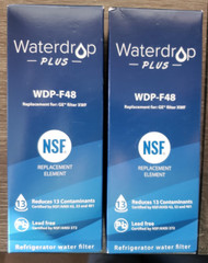 Waterdrop PLUS WDP-F48 Replacement GE XWF Refrigerator Water Filter LOT of 2