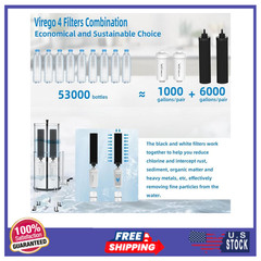 Gravity Water Filter Combo Replacement for Berkey System, BB9-2 & PF-2