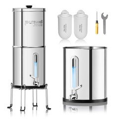 Upgraded 6-Stage 0.01μm Ultra-Filtration Gravity Water Filter System with Wat…