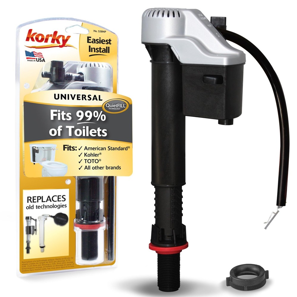 Korky QuietFILL Platinum Toilet Fill Valve – Universal Fits 99% of Toilets – …