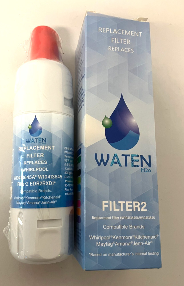 WATEN H2O Refrigerator Water Filter 2 Replacement ΕDR2RXD1 New W