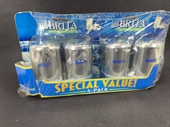 BRITA ON TAP Replacement Water Filter Cartridges Chrome, 4 Total filters