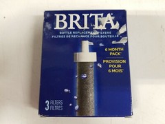 NEW Brita Water Bottle Replacement Filters 3-PACK 6 Month Supply SEALED