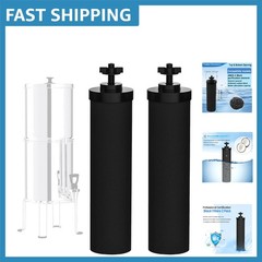 2-Pack Black Purification Elements for BB9-2 Filters – Improves Taste & Clarity