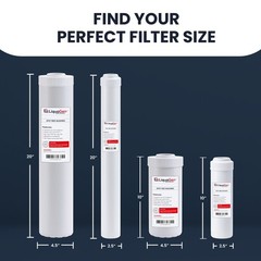 LiquaGen 2.5″x10″ Mixed Bed DI Resin Cartridge – Spot-Free Rinse, Non-Color