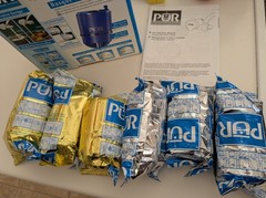 6 Ea Lot Pur Water Faucet Replacement Filters Sealed #95494880 Gold Silver Pkgs