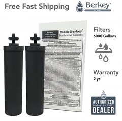 BB9-2 Black Berkey Water Filter Replacement Elements (4-Pack)