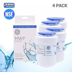 4 PACK GE MWF New GWF 46-9991 MWFP Smartwater Fridge Water Filter New