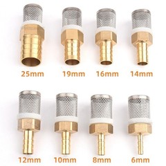 Stainelss Steel Pump Filter Strainer Mesh Brass Barbed Hose Connector 6mm – 25mm
