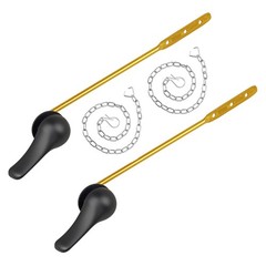 Matte Black Universal Front Mount Toilet Trip Lever Flusher Handle Kit 2 PCS