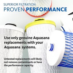 Under Sink Water Filter Replacement Pack 99% Contaminant Removal Easy Install US