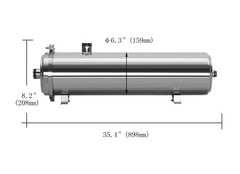 8000L/h Stainless PVDF Ultrafiltration Membrane Filter Water Purifier 1″ NPT