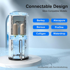 K Series 4-Stage Ceramic Water Filter 2-Pack, Removes 99% PFAS & Chlorine