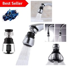Glossy ABS Faucet Filter Aerator – 360° Swivel Water-Saving Upgrade for Kitchen