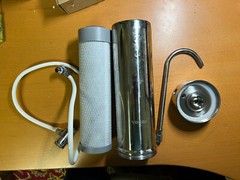 Vortopt Countertop Filtration System Stainless Steel 1 Filter Included