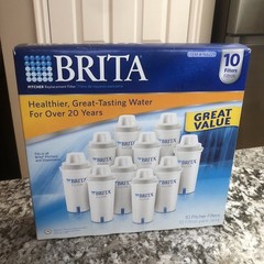 BRITA 76629 Pitcher Replacement Water Filters 10-Pack Genuine Sealed Brand New