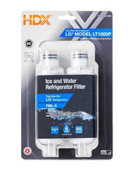 2-Pack HDX FML-5 Refrigerator Water Filter Replacement for LG LT1000P New OB
