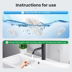 12 Packs Replacement Filters and 12 Packs Pump Sponges for FEELNEEDY 7L/1.8Ga…