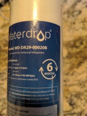 Waterdrop DA2900020B Refrigerator Filter, Replacement for Samsung DA2900020B 3x