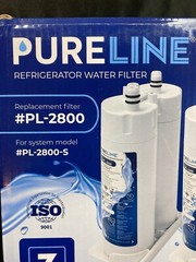 PureLine Fridge Water Filter PL-2800 Open Box Sealed Pkg w/plate set. READ descr