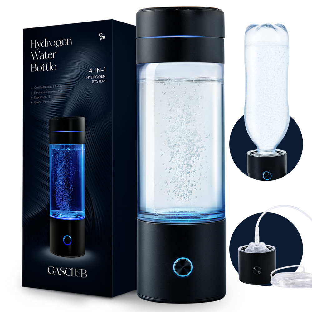 Portable Hydrogen Water Bottle 3000~5000ppb 290ml – SPE PEM Technology 2025 NEW!