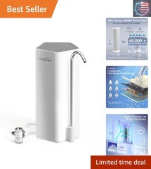 8000 Gallons Alkaline Water Filtration System for Sink Faucet, Reduces 99.99%…