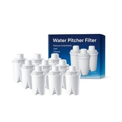 Nispira B15 Water Filter Compatible with Brita Standard/Everyday Pitchers, 9 Pk