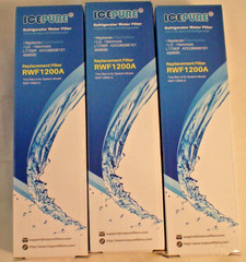 IcePure RWF1200A Replacement Water Filter 3 Pack New Sealed Free Ship Kernmore
