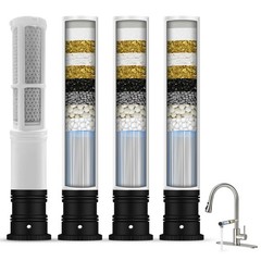 Replacement Filters for Filtered Kitchen Faucet with Pull Down Sprayer, Reduc…