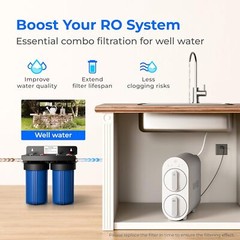 G2 Reverse Osmosis System 7 Stage Tankless 400 GPD RO Filter Under Sink USA Tech