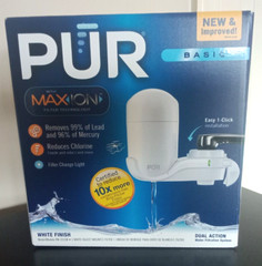 PUR Maxion Basic White Water Faucet Mount & Filter Kit FM3333B Max Ion