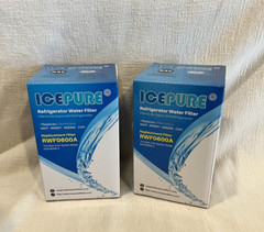 Refrigerator Water Filter Replacement for GE MWF, RWF0600A ICEPURE 2 pack