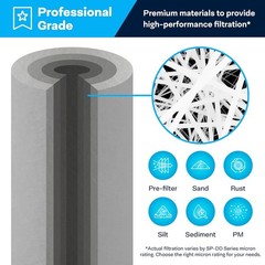 SP-DD-5005-BB 10×4.5 BB 5 Micron Spun Melt-Blown Polypropylene Water Filter