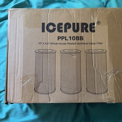 10″ x 4.5″ 5 Micron Whole House Pleated Sediment Water Filter PPL10BB – 3 PACK