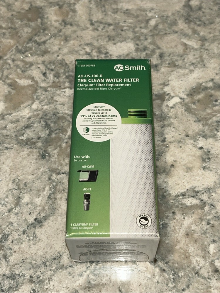 AO Smith AO-US-100-R The Clean Water Filter Claryum Filter Replacement – New