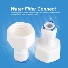 6Pcs 1/4 Tube OD To 1/2 Female Push In Quick Connector For Water Filter Reverse