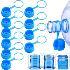 Reallnaive 10 Pcs 3 and 5 Gallon Jug Cap Reusable Replacement for Blue