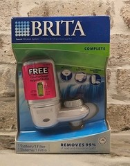 Brita Complete Faucet Mount Water Filtration System WHITE Model FF-100 NEW
