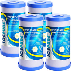 5 Micron 10″X4.5″ Whole House Water Filter Compatible w/GE FXHTC GXWH40L RFCBBSA