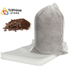 50pcs No Mess Large Cold Brew Bags, 8×12 inch Disposable inch, White