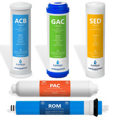 Express Water RO Replacement Filter Set – 5 Filters + 50 GPD Membrane