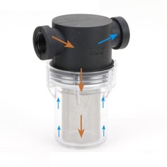 40 Mesh Inline Mesh Strainer Water Pump High Flow Pipeline Filter Female 1″ 1/2″
