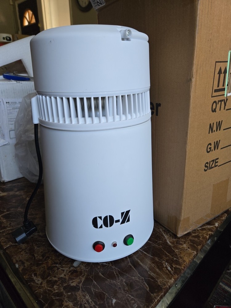 CO-Z 4L Distilled Water Purifier Machine for Drinking, White