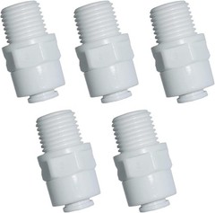 5-Pack 1/4″ Male to OD Tube Quick Connectors – Essential for Water Purification