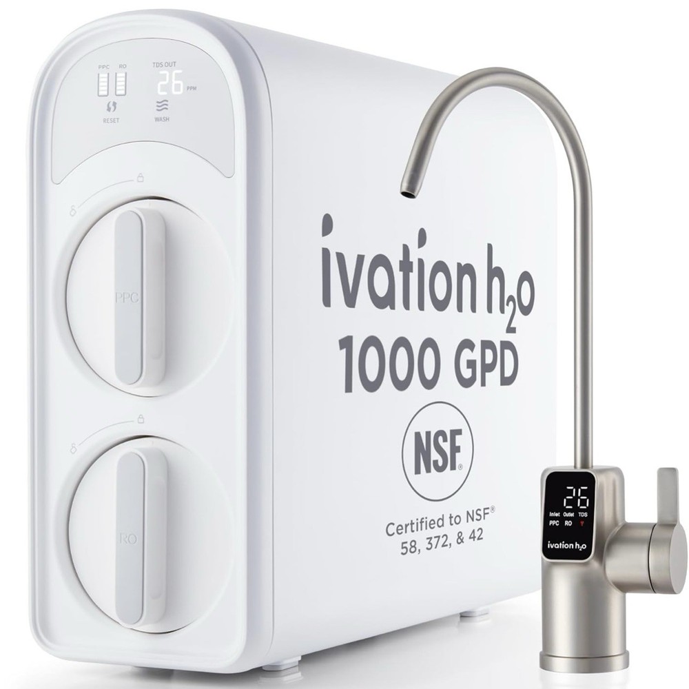Iviation H20 Reverse Osmosis Water Purifier 1000 GPD Under Sink System -In Hand